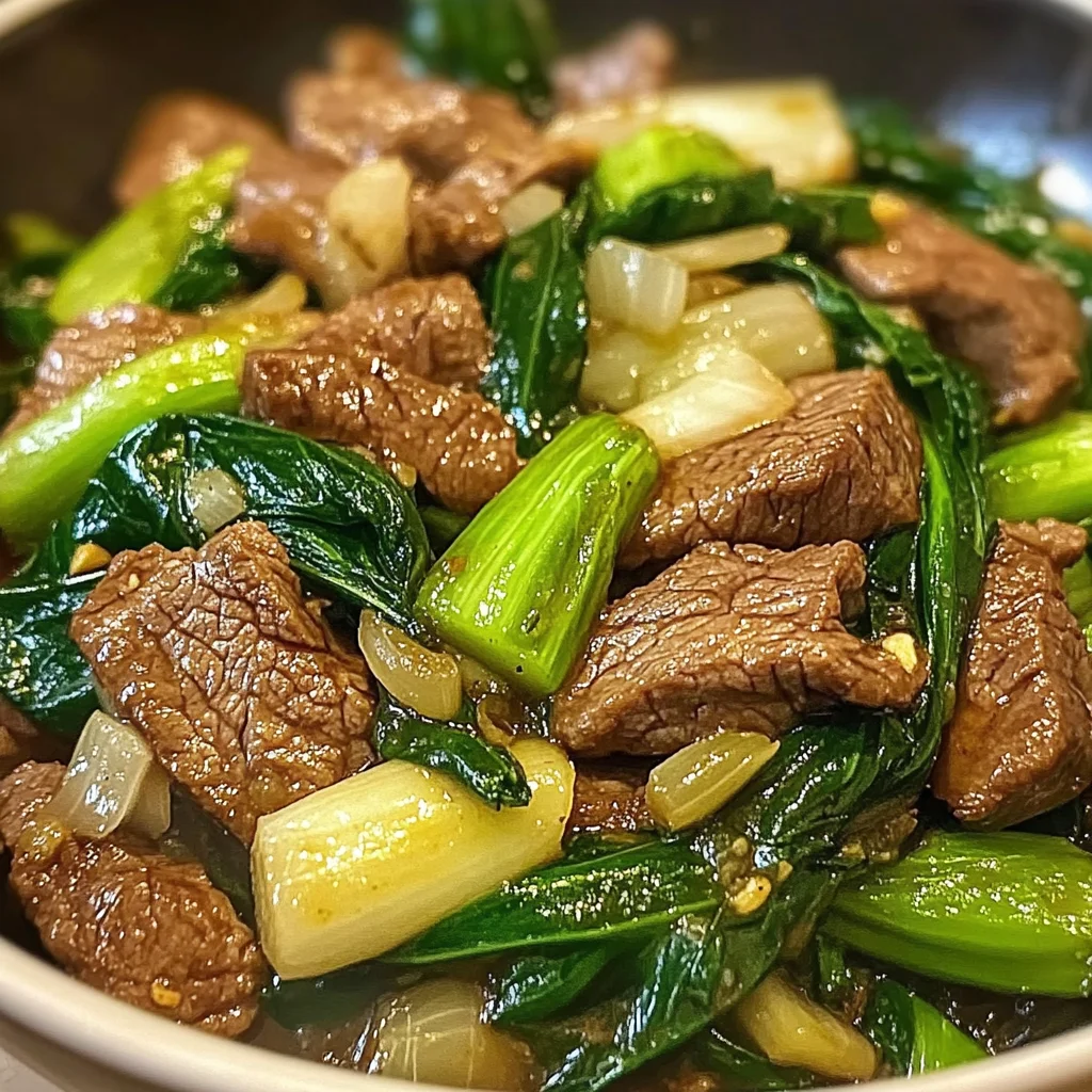 Beef and Bok Choy Stir Fry