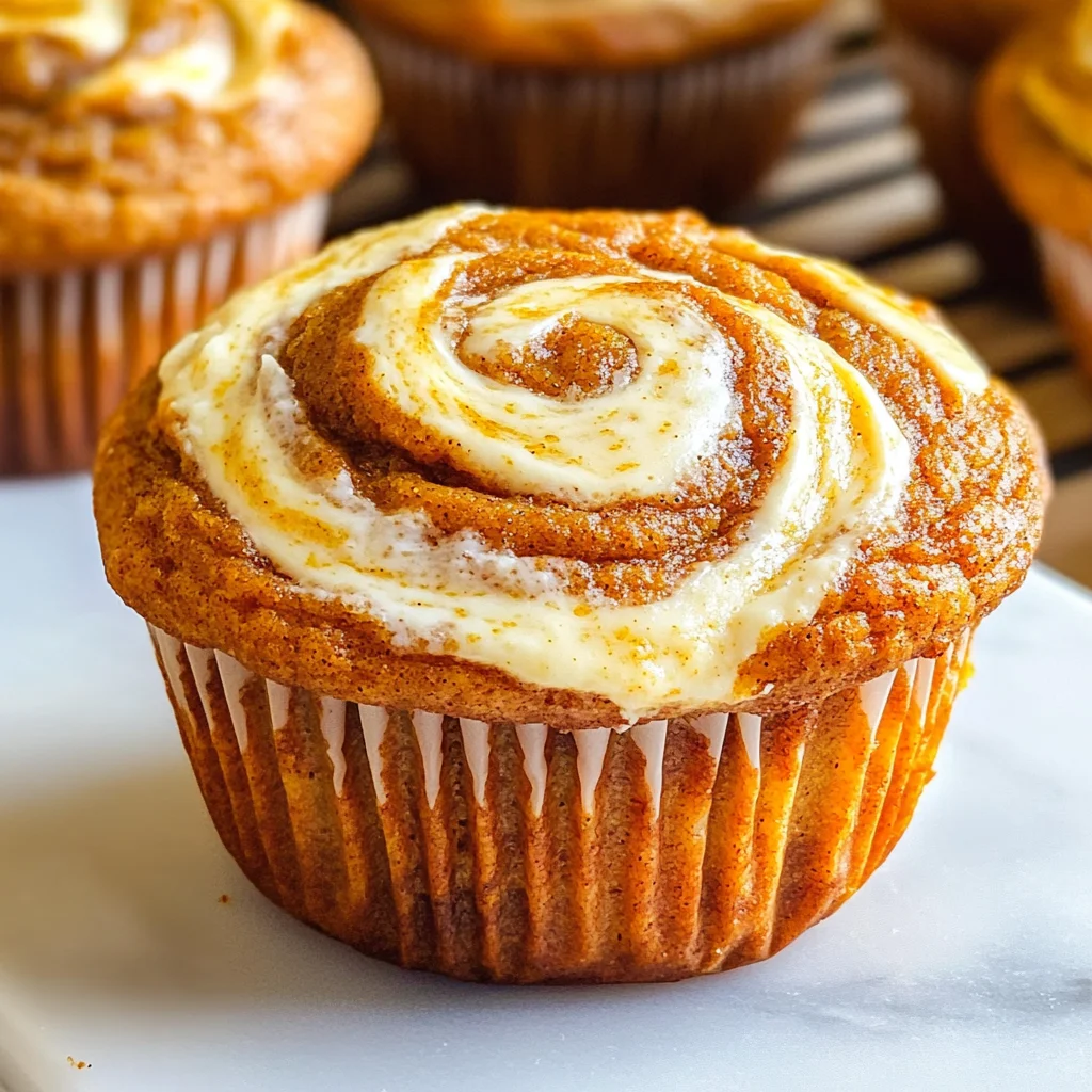 Best Swirled Pumpkin Cream Cheese Muffins
