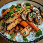 Chicken, Mushroom & Veggie Rice Bowl