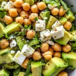 Chickpea Feta Avocado Salad