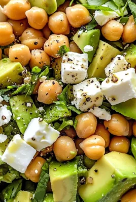 Chickpea Feta Avocado Salad