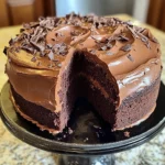Chocolate Pound Cake with Chocolate Frosting