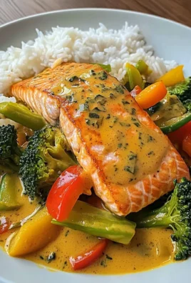 Coconut Veggie Salmon Curry with Rice