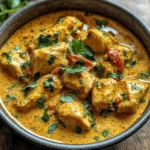 Creamy Coconut Chicken Curry with Naan