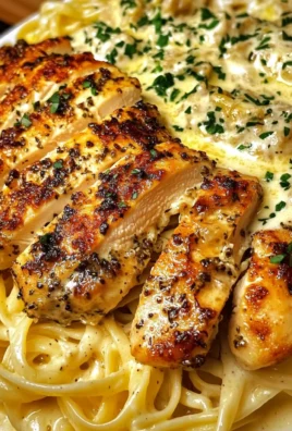 Creamy Garlic Chicken Linguine
