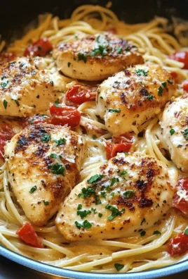Creamy White Wine Parmesan Chicken Pasta