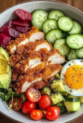 Crispy Chicken & Veggie Power Bowl with Avocado & Egg
