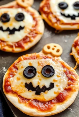 Easy Mini Halloween Pizzas