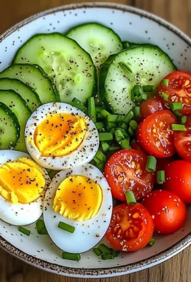Garden Egg Bowl with Cucumber & Cherry Tomatoes
