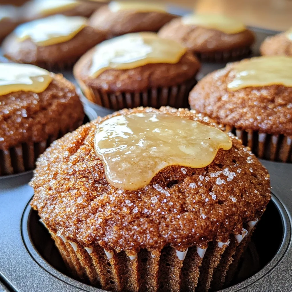 Glazed Gingerbread Muffins