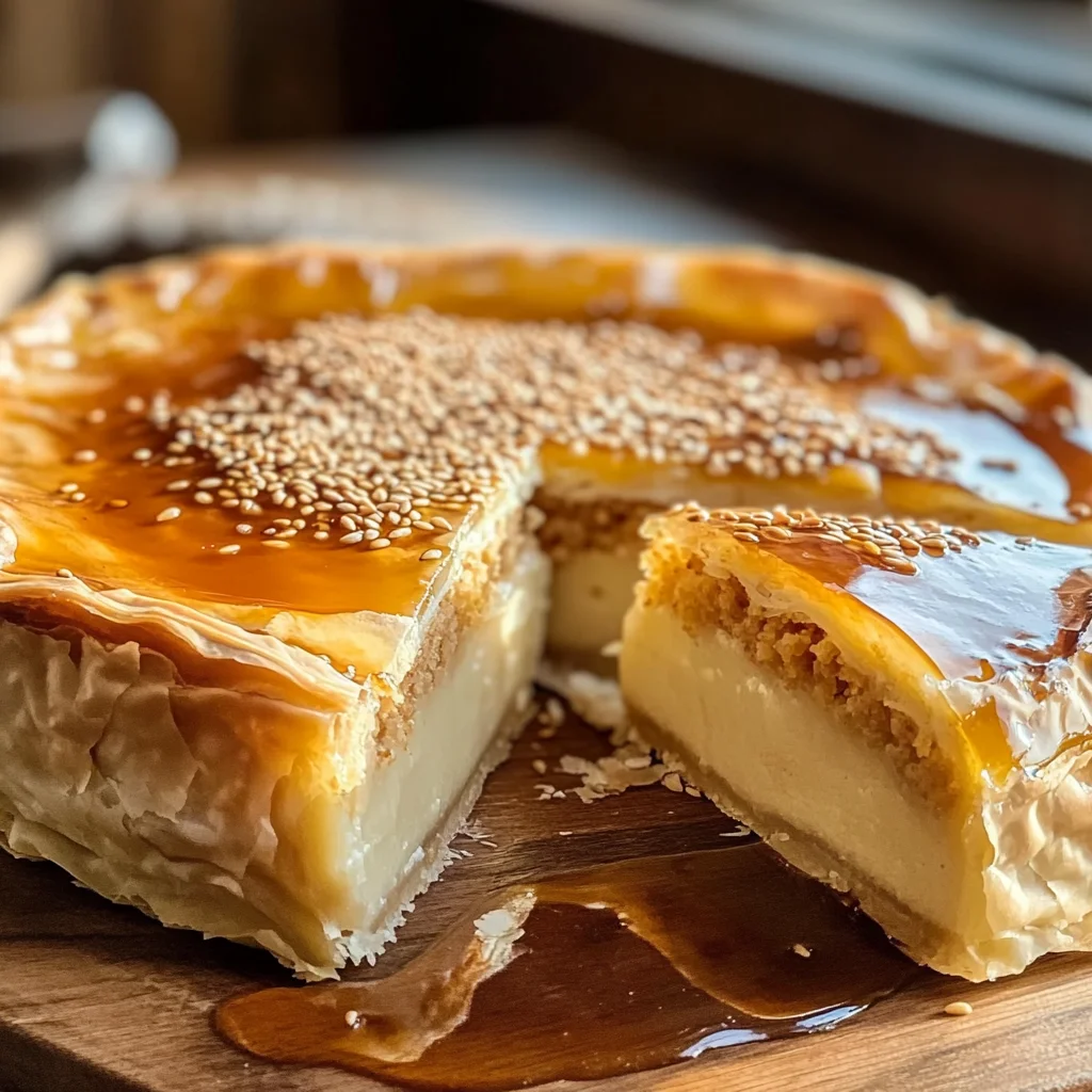 Golden Greek Honey Pie (Melopita)