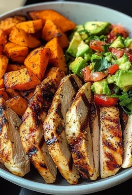 Grilled Chicken Bowl with Sweet Potato & Avocado Salsa