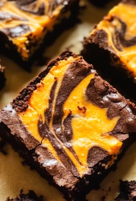 Halloween Cream Cheese Swirl Brownies