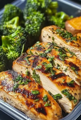 Herbed Chicken Meal Prep Bowls with Sweet Potatoes & Broccoli