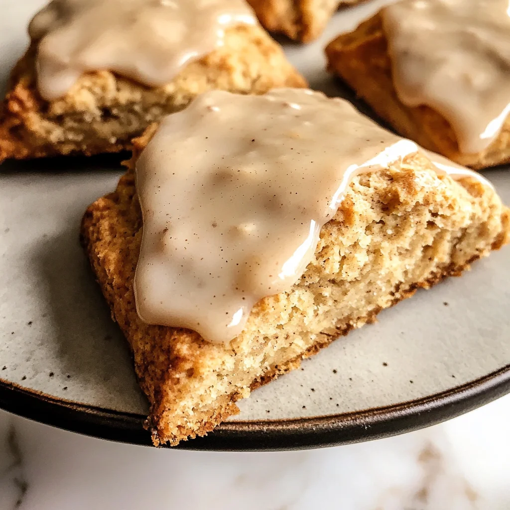 Homemade Chai Scones with Maple Chai Glaze