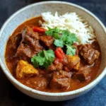 Indian Beef Curry with Tomato Gravy and Whole Spices