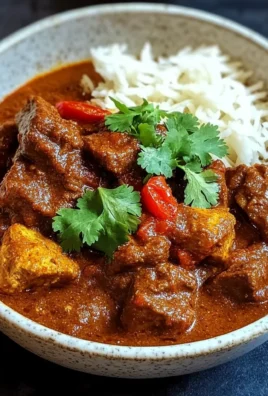 Indian Beef Curry with Tomato Gravy and Whole Spices