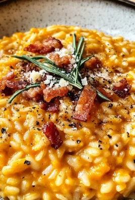 Pumpkin Risotto with Turkey Bacon & Parmesan