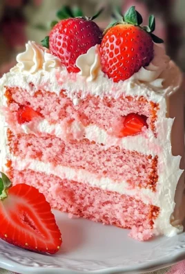 Strawberry Cake with Whipped Cream Cheese Frosting