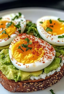 Avocado Cottage Toasts with Soft-Boiled Eggs & Paprika