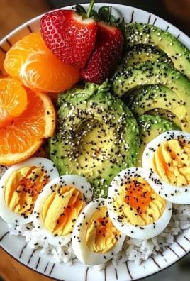 Avocado Rice Cake & Fruit Power Plate