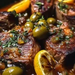Braised Lamb Neck with Lemon, Olives & Warm Spices
