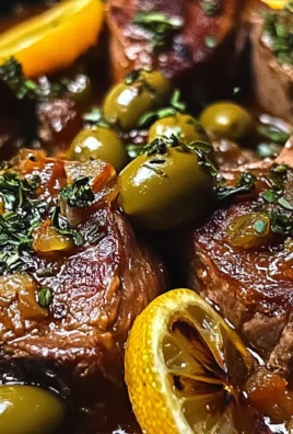Braised Lamb Neck with Lemon, Olives & Warm Spices