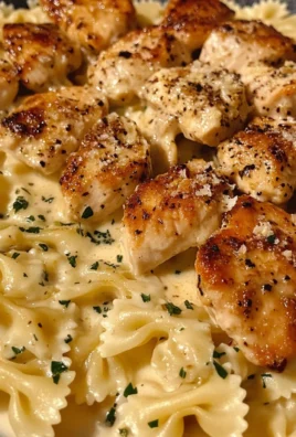 Cheesy Garlic Chicken Bowtie Pasta Recipe