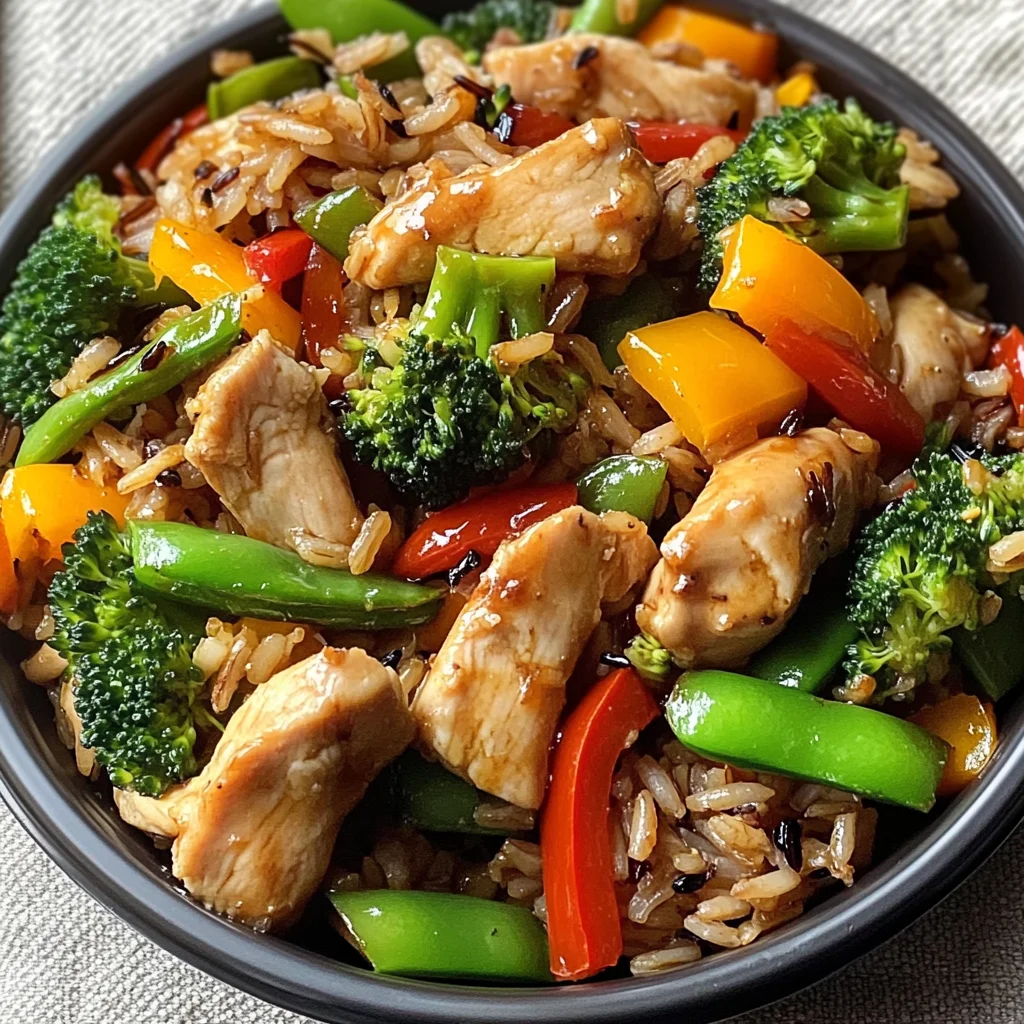 Chicken Veggie Rice Stir-Fry