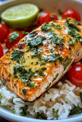 Coconut Lime Salmon with Jasmine Rice