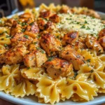 Creamy Cajun Chicken Bowtie Pasta