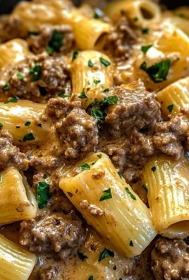 Creamy Garlic Beef Pasta