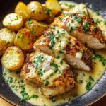 Creamy Garlic Herb Chicken with Golden Potatoes
