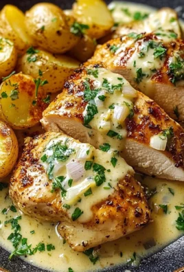 Creamy Garlic Herb Chicken with Golden Potatoes