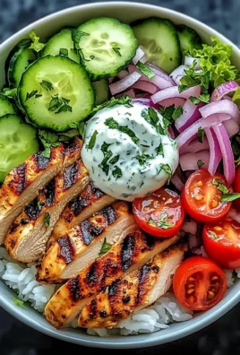 Grilled Chicken & Rice Veggie Bowl with Herb Yogurt