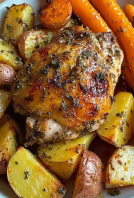Herb-Roasted Chicken Thighs with Golden Potatoes & Sweet Carrots