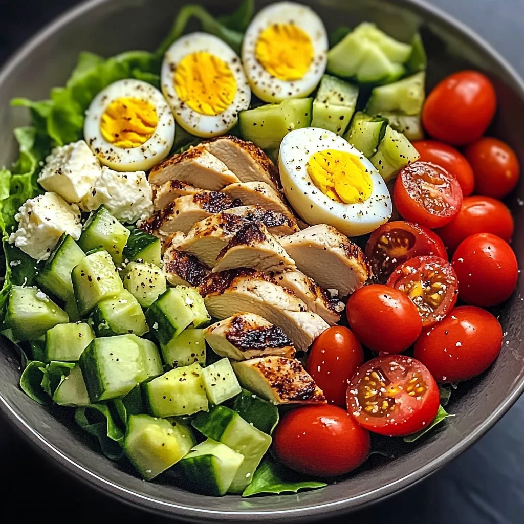 Mediterranean Chicken Salad Bowl