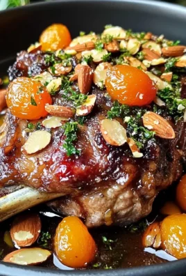Moroccan Lamb Shoulder with Apricots and Almonds