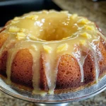 Pineapple Cream Cheese Pound Cake with Pineapple Glaze