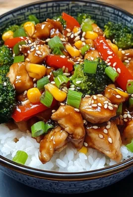 Sticky Teriyaki Chicken Stir-Fry Bowl