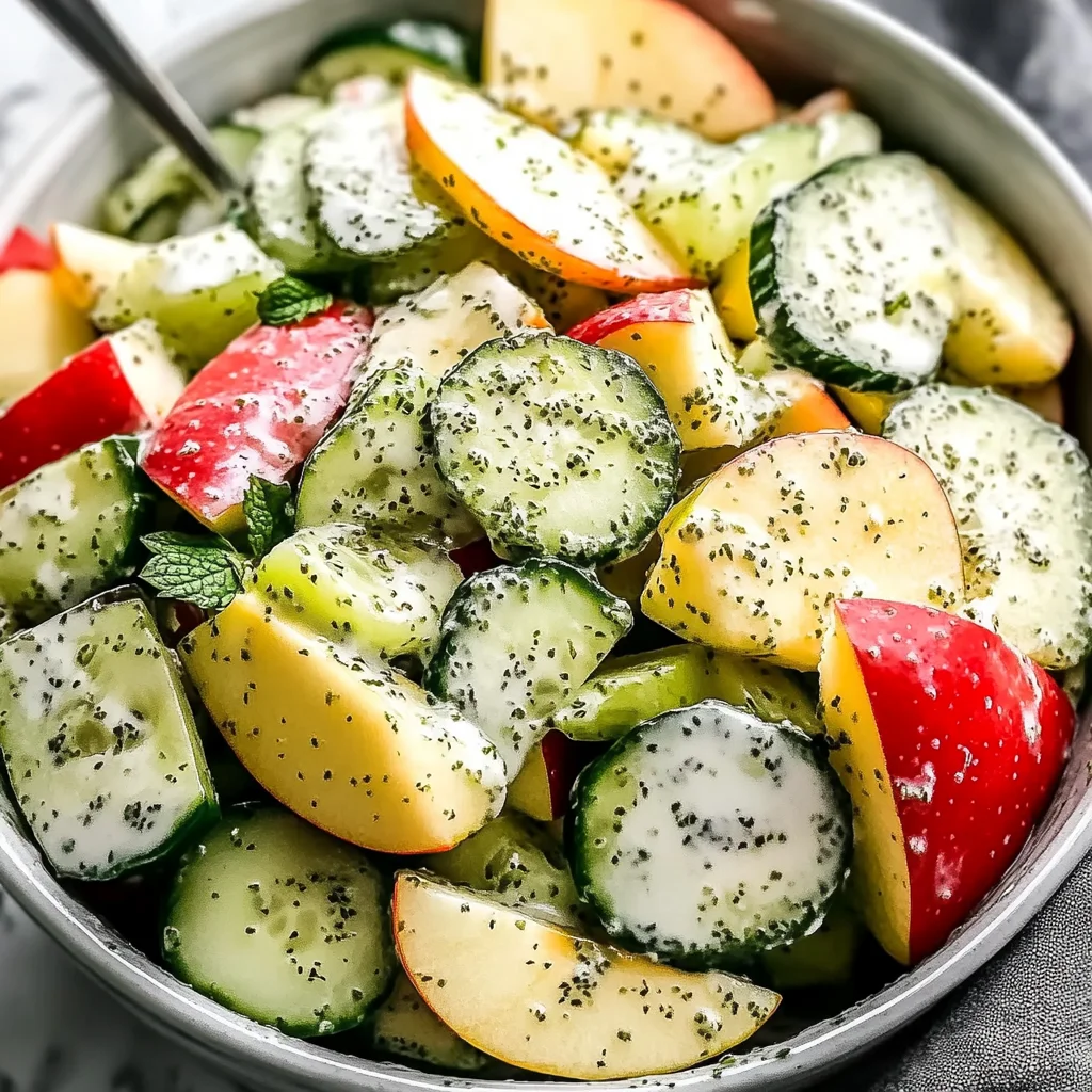 Apple Cucumber Salad With Creamy Yogurt Dressing Recipe