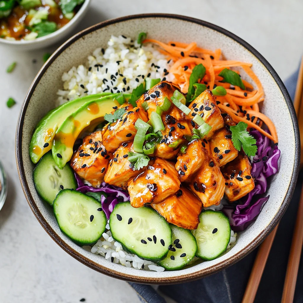 Bang Bang Salmon Rice Bowls