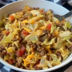 Cabbage Roll Skillet (Easy Keto Ground Beef Dinner Recipe)