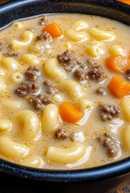Cheeseburger Macaroni Soup: Creamy Comfort in Every Bowl