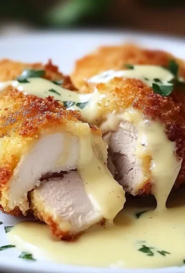 Chicken Cordon Bleu with Swiss Cheese Sauce is delicious.