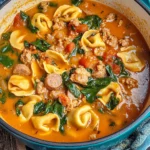 Creamy Tuscan Tortellini Soup