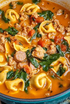 Creamy Tuscan Tortellini Soup