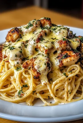 Easy Creamy Cajun Chicken Spaghetti with Garlic Mozzarella Sauce