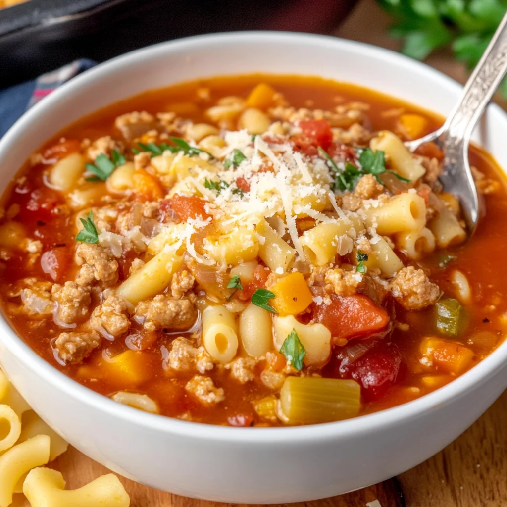 Easy Pasta Fagioli with Sausage