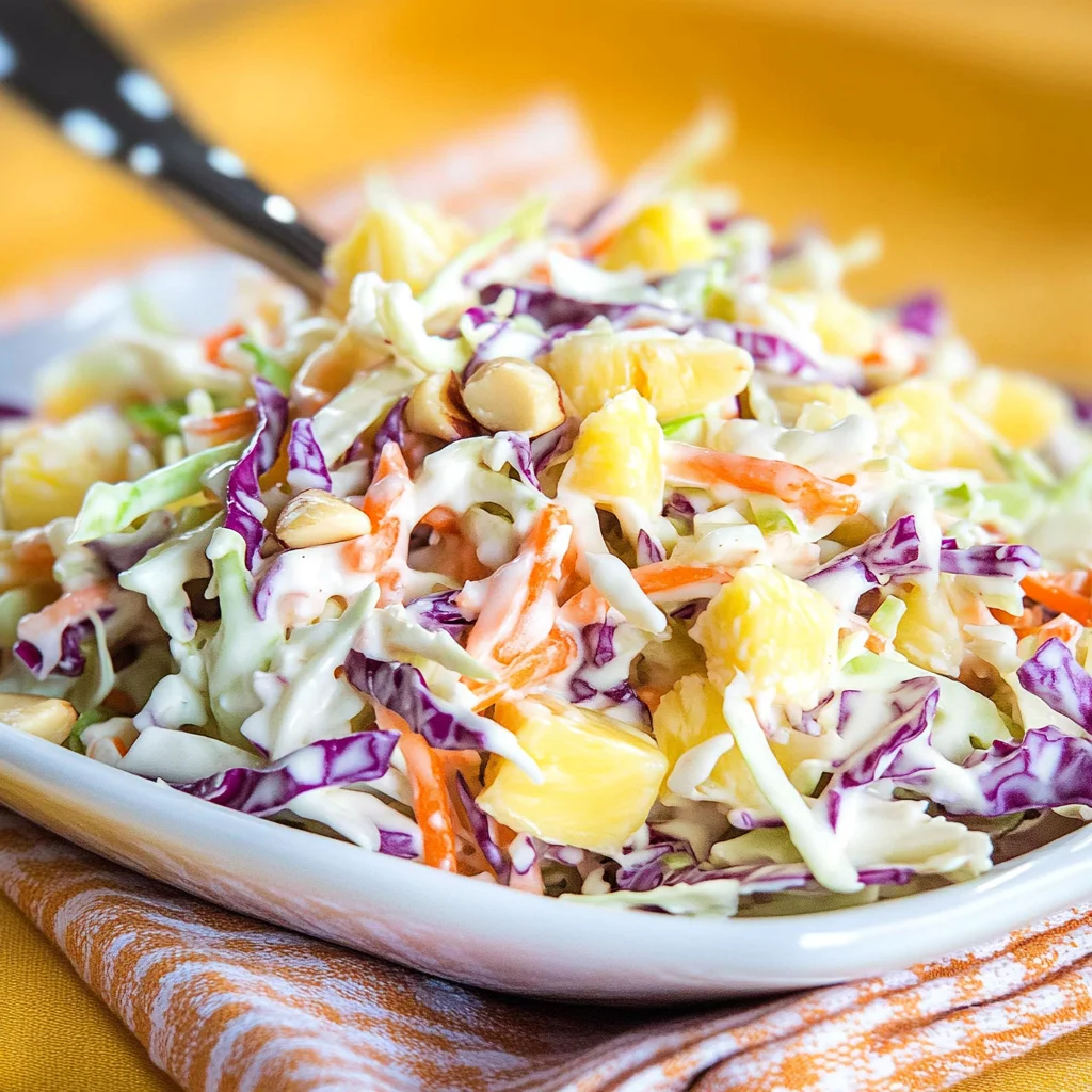 Hawaiian Pineapple Coleslaw